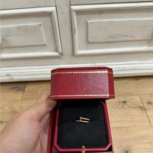 Cartier Juste un clou rose gold ring